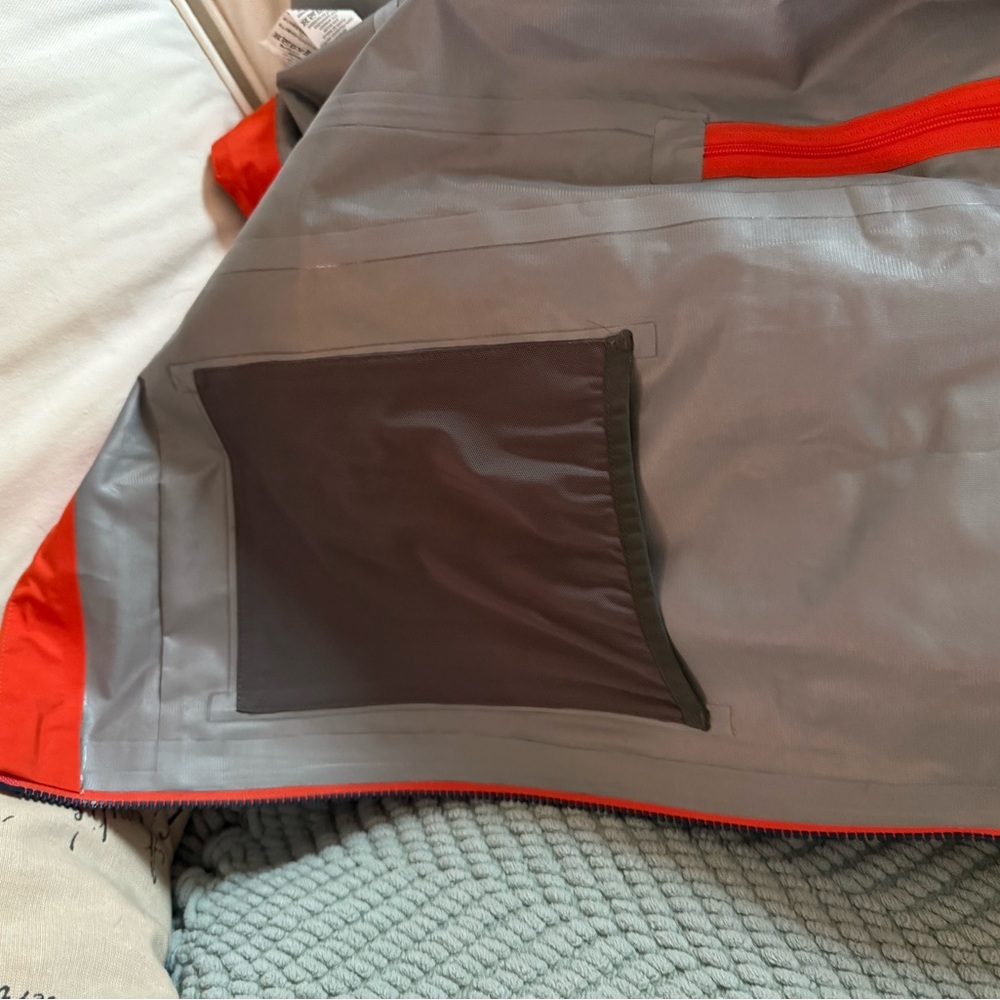 L.L. Bean Men's Vibrant Orange Raincoat - Picture 9 of 9